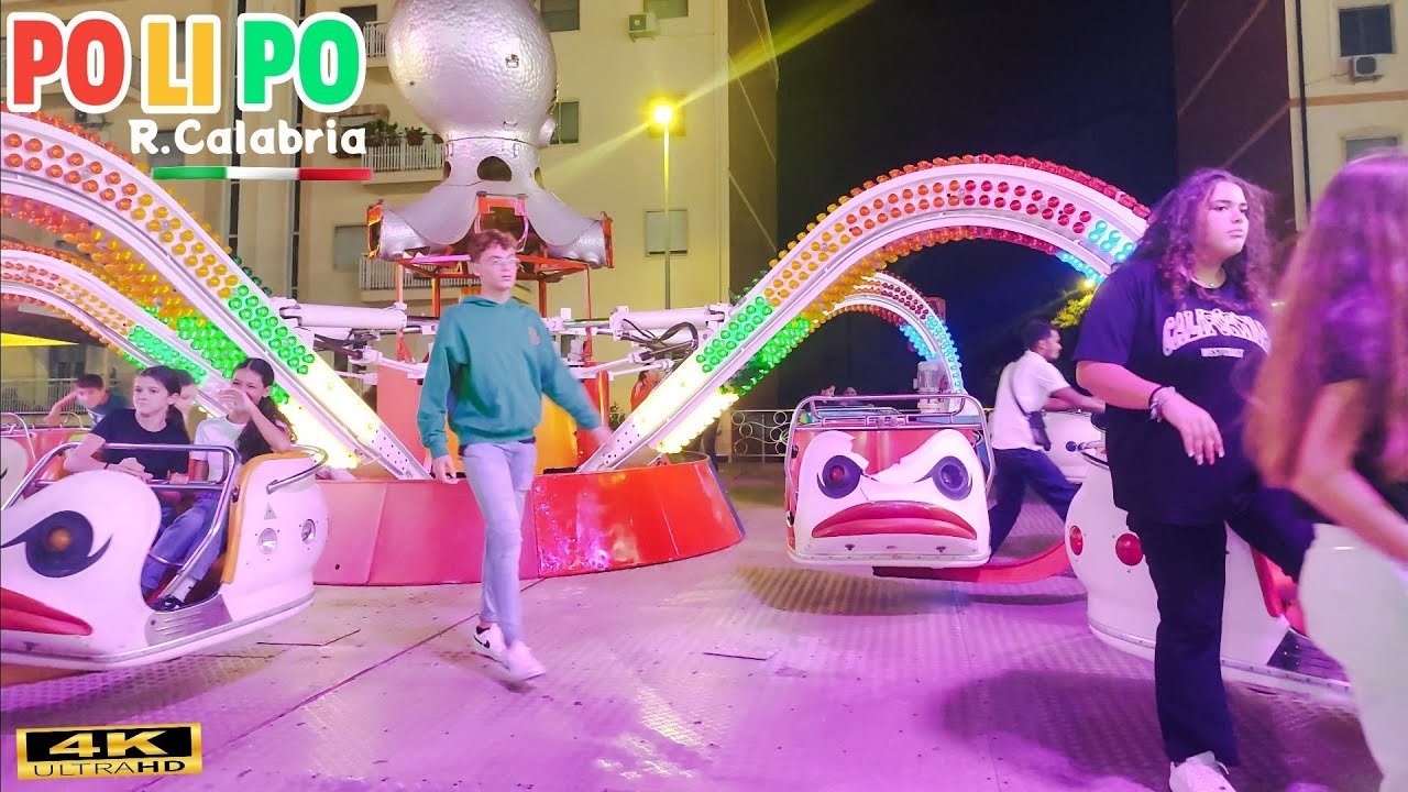 POLIPO Offride Lunapark 4K 🇮🇹 Giostre 2024