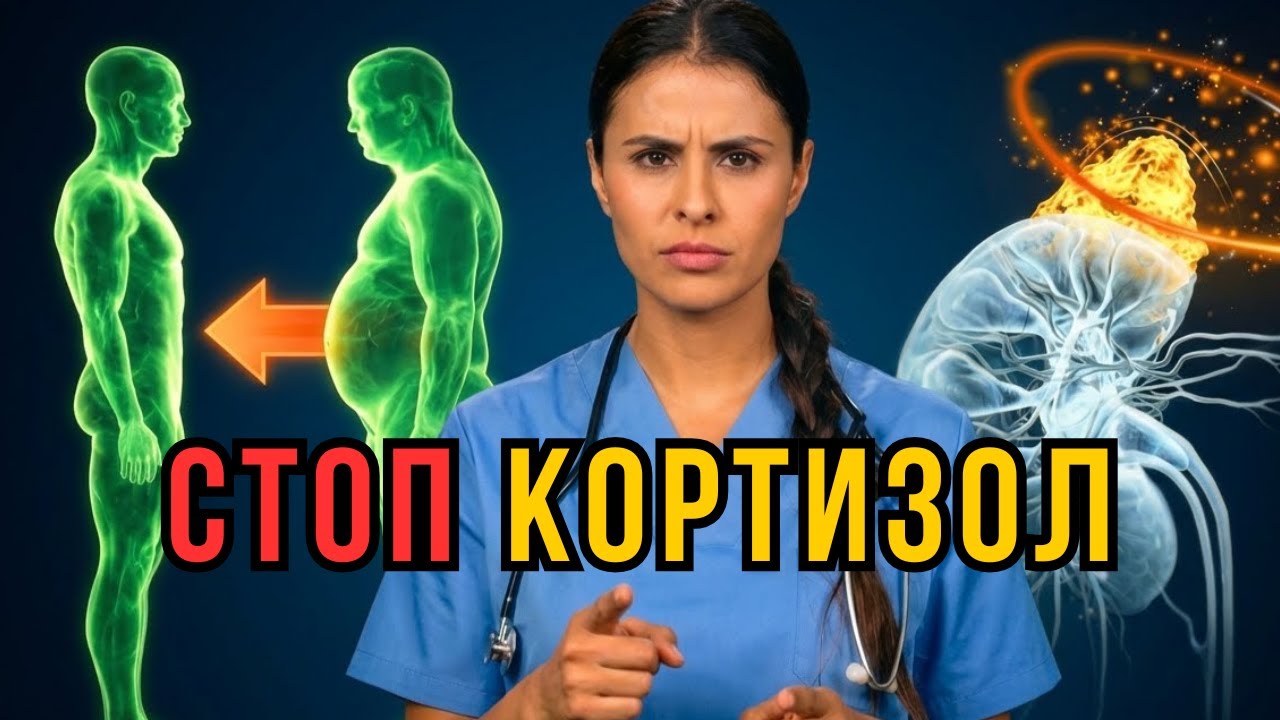 ⬇️ Как СНИЗИТЬ КОРТИЗОЛ за 5 минут без таблеток? Научный метод