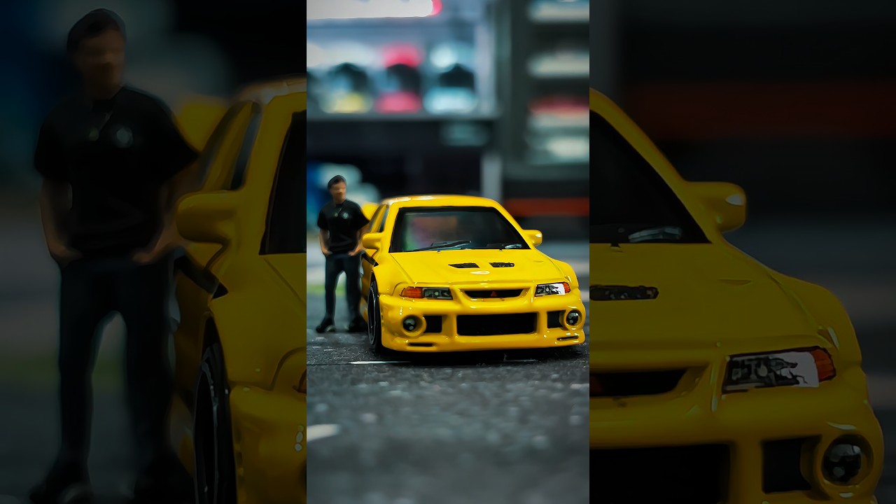 Mitsubishi Lancer Evolution 9 Hotwheels Silver Series 90’s Street Scene 