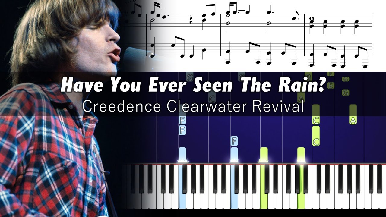 Creedence - Have You Ever Seen The Rain - Piano Tutorial with Sheet Music