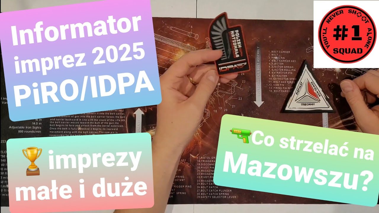 Plan zawodów 🔫PiRO i IDPA w 2025 Wawa🧜 i obok? Informator Imprezowy. Rusz dupę na zawody dynamiczne.