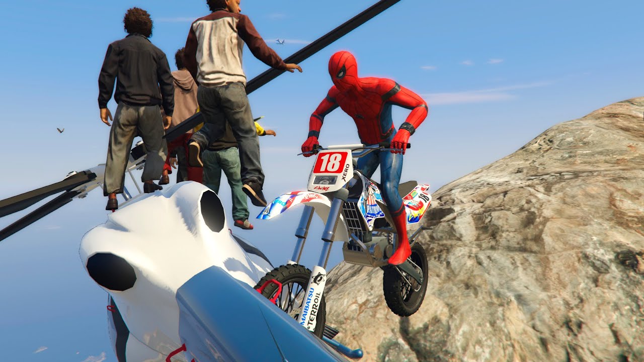 GTA 5 Crazy Helicopter Crashes & Spiderman Ragdolls Ep.3 (Euphoria Physics | Funny Moments)