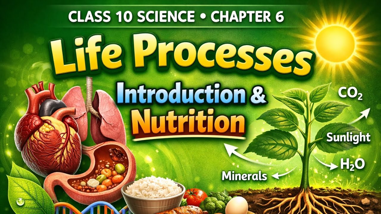 Life Processes – Introduction & Nutrition | NCERT Class 10 | Chapter 6