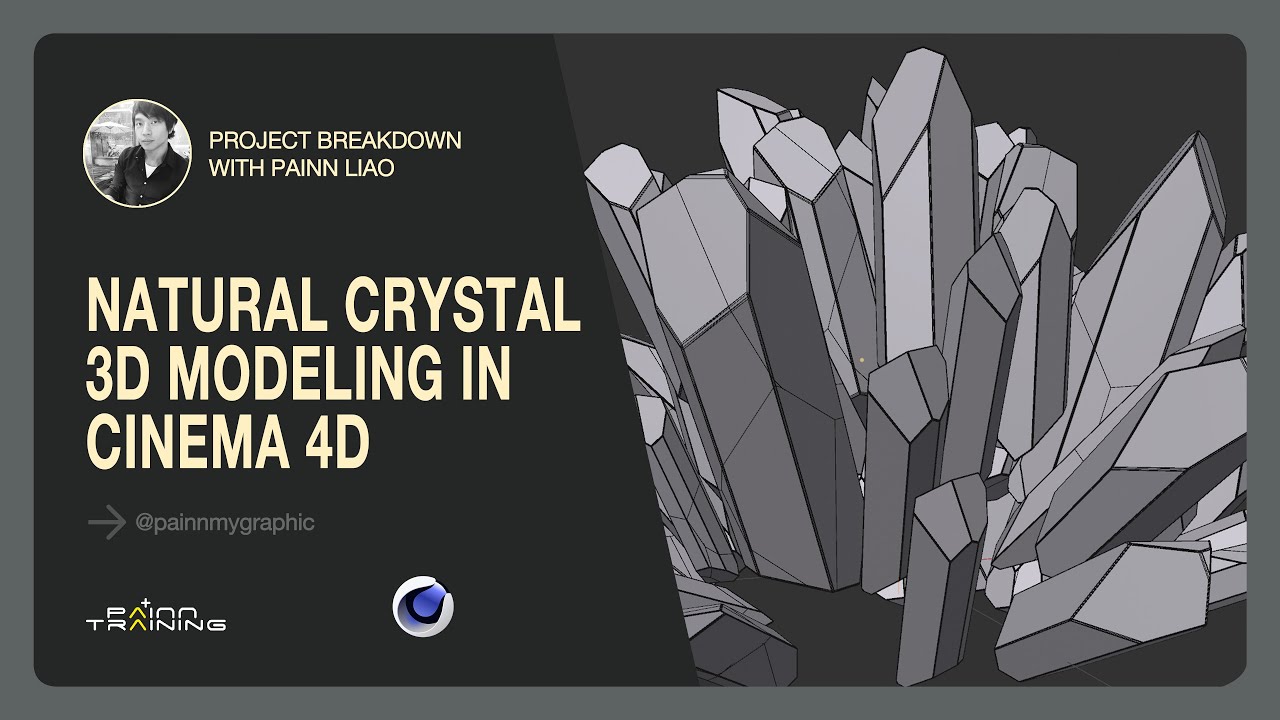 Natural Crystal 3D Modeling in Cinema 4D — Part 1  Boole & Bevel Deformer