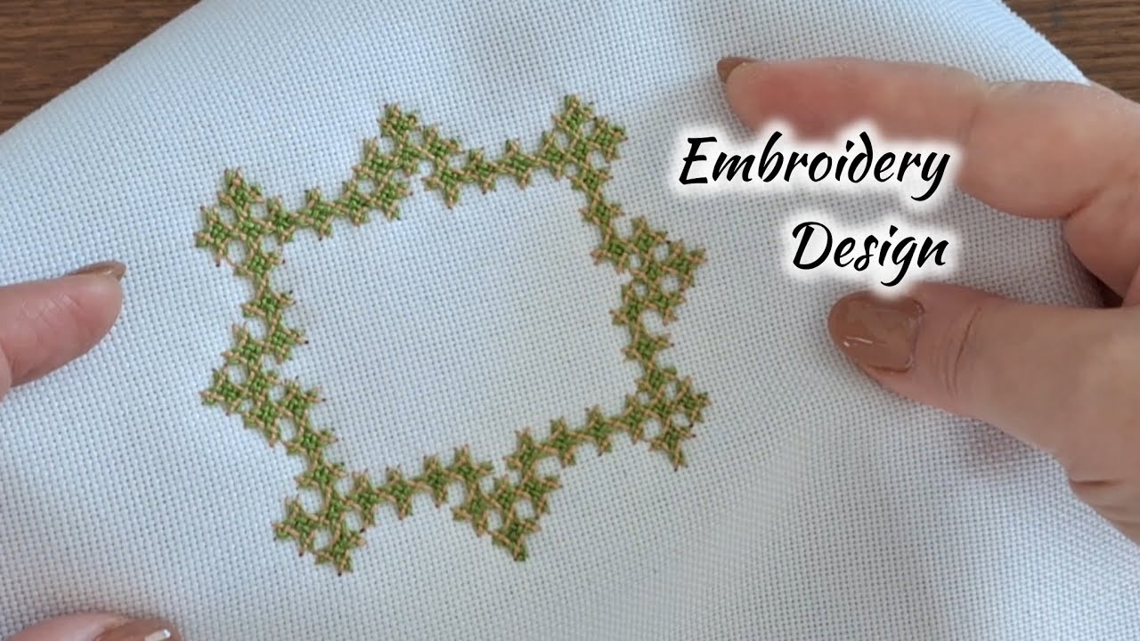 Embroidery tutorial : step by step stitching , kutchwork  embroidery design