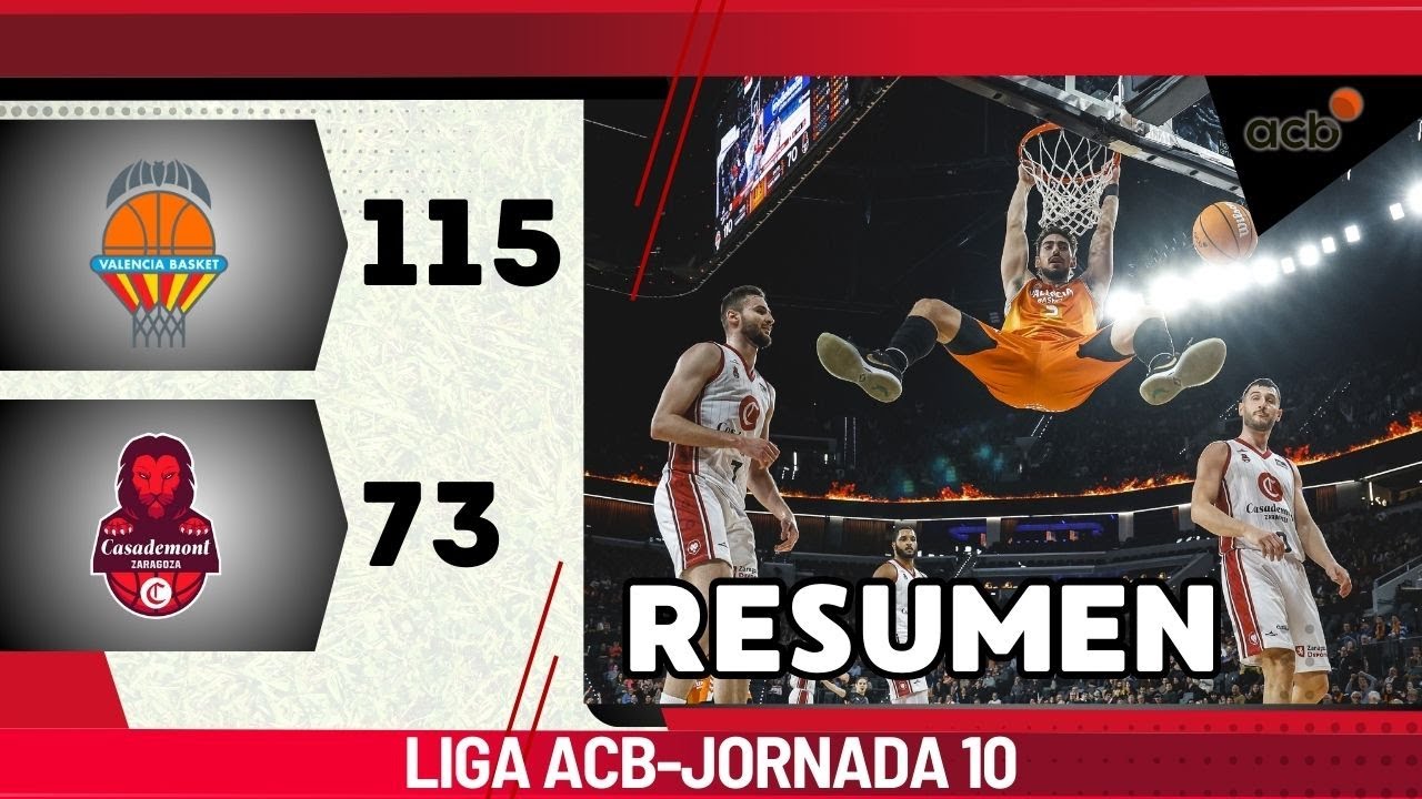 🟠 Valencia vs Zaragoza- Liga ACB- Jornada 10- RESUMEN