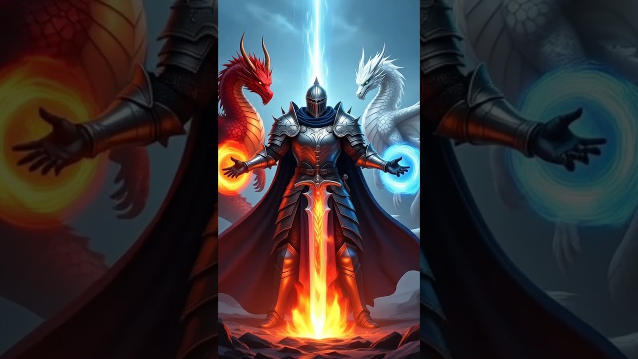 Epic Battle of Fire and Ice | Knight vs Dragons | Fantasy Cinematic Art