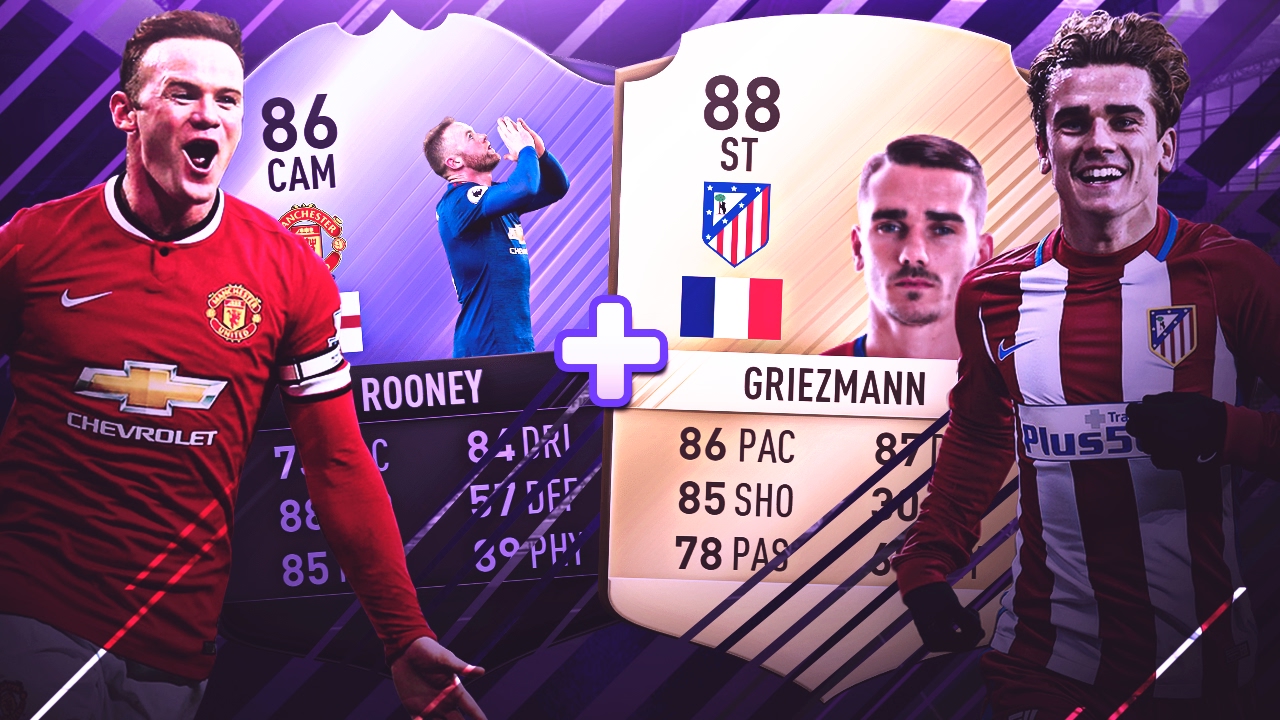 FIFA 17 - HERO ROONEY & GRIEZMANN HYBRID SQUAD BUILDER