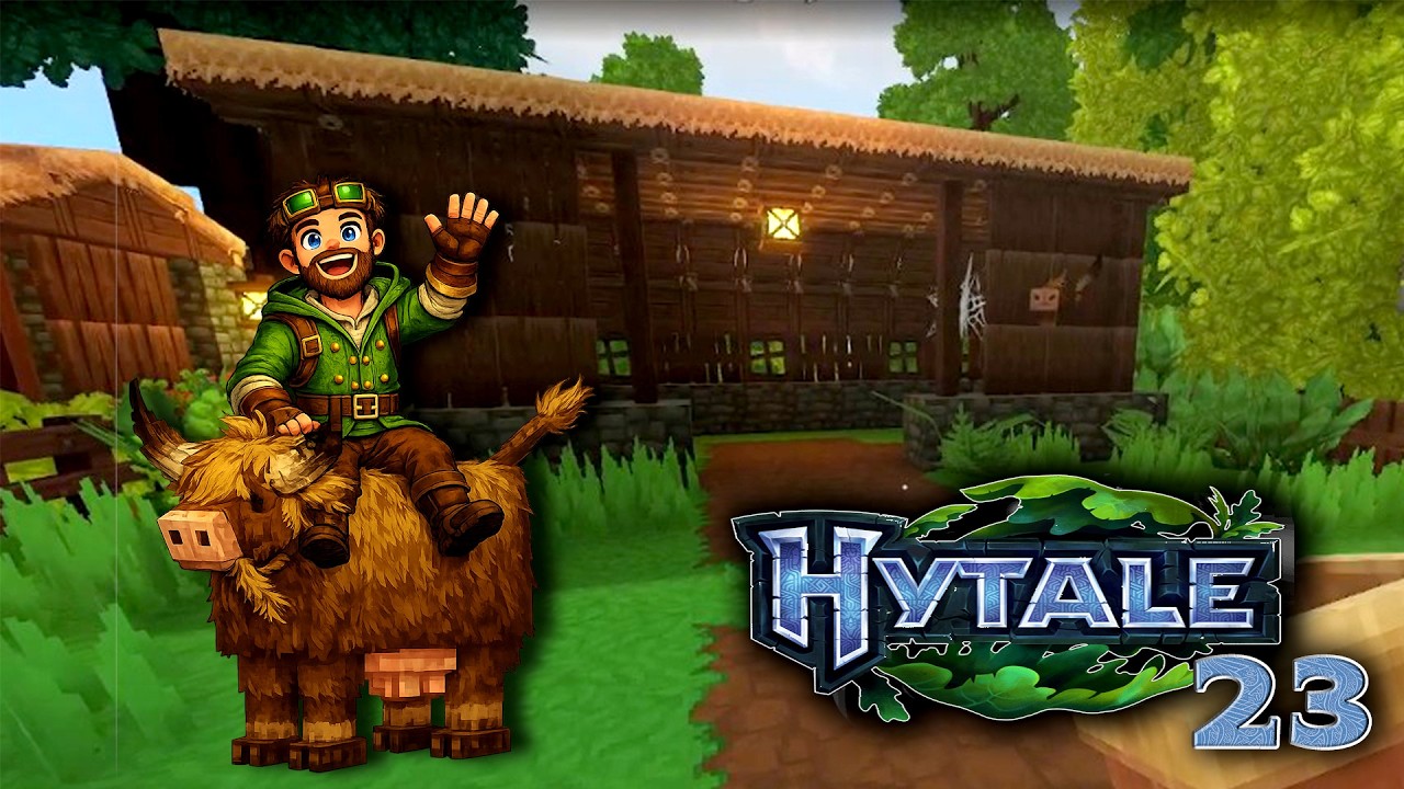 Hytale - Folge 23 | Unser erster Kuhstall! Endlich Milch auf der Farm?