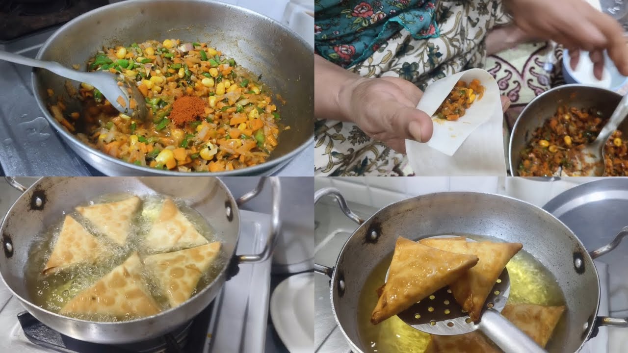 Ramzan Special | Crispy Veg Samosa Recipe | Ammi ke haat ke samose😋 @Cookingcravingwithfar 