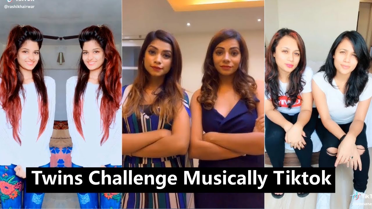 Funny Twins Challenge Musically | Nagma, Disha Madan, Rashi Khairwar