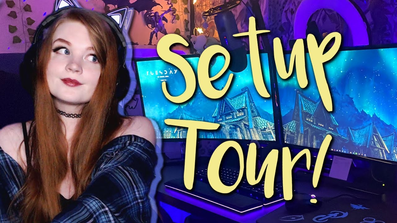 Экскурсия по офису в стиле Elder Scrolls / Warcraft / Fantasy! | Компьютерная установка для пары