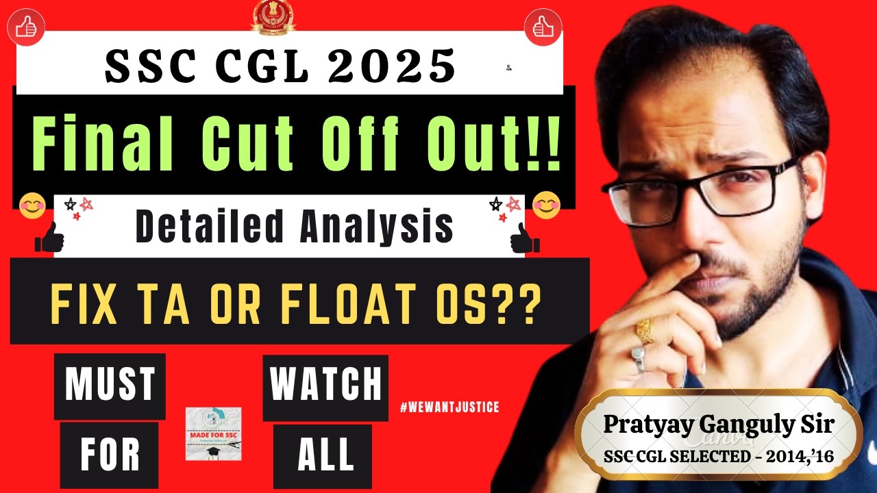 SSC CGL 2025 - Final Result Out!! Fix  OS or Float GST? How Wrong Was I Really ? Made For SSC