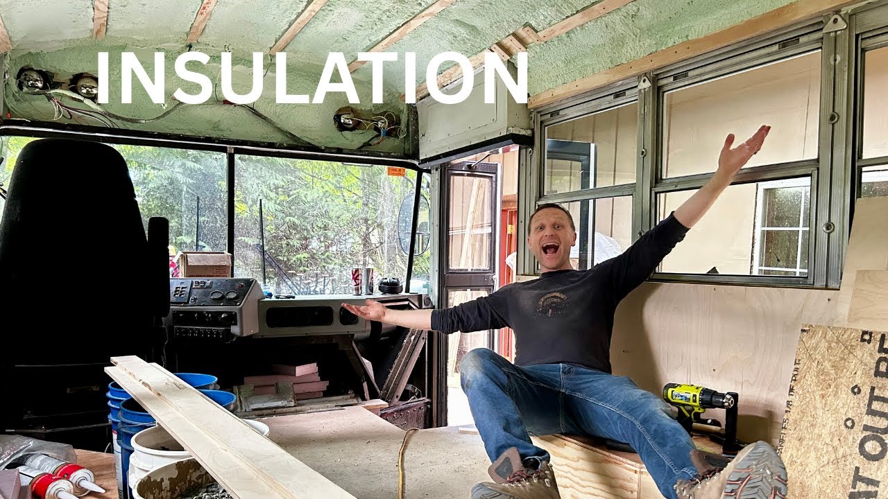 Skoolie transformation: Floors & Insulation Reveal