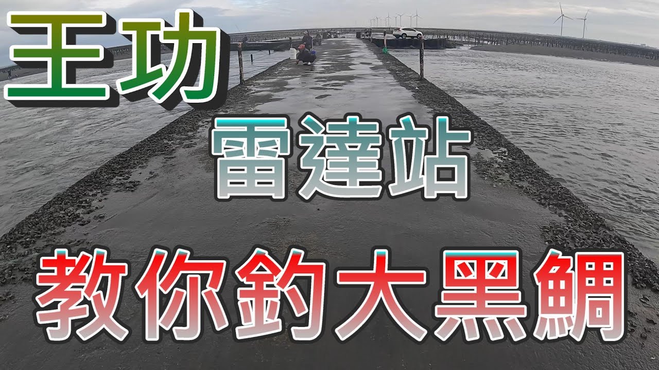 王功雷達站釣魚 如何釣獲大黑鯛 這集就告訴大家 我的方法