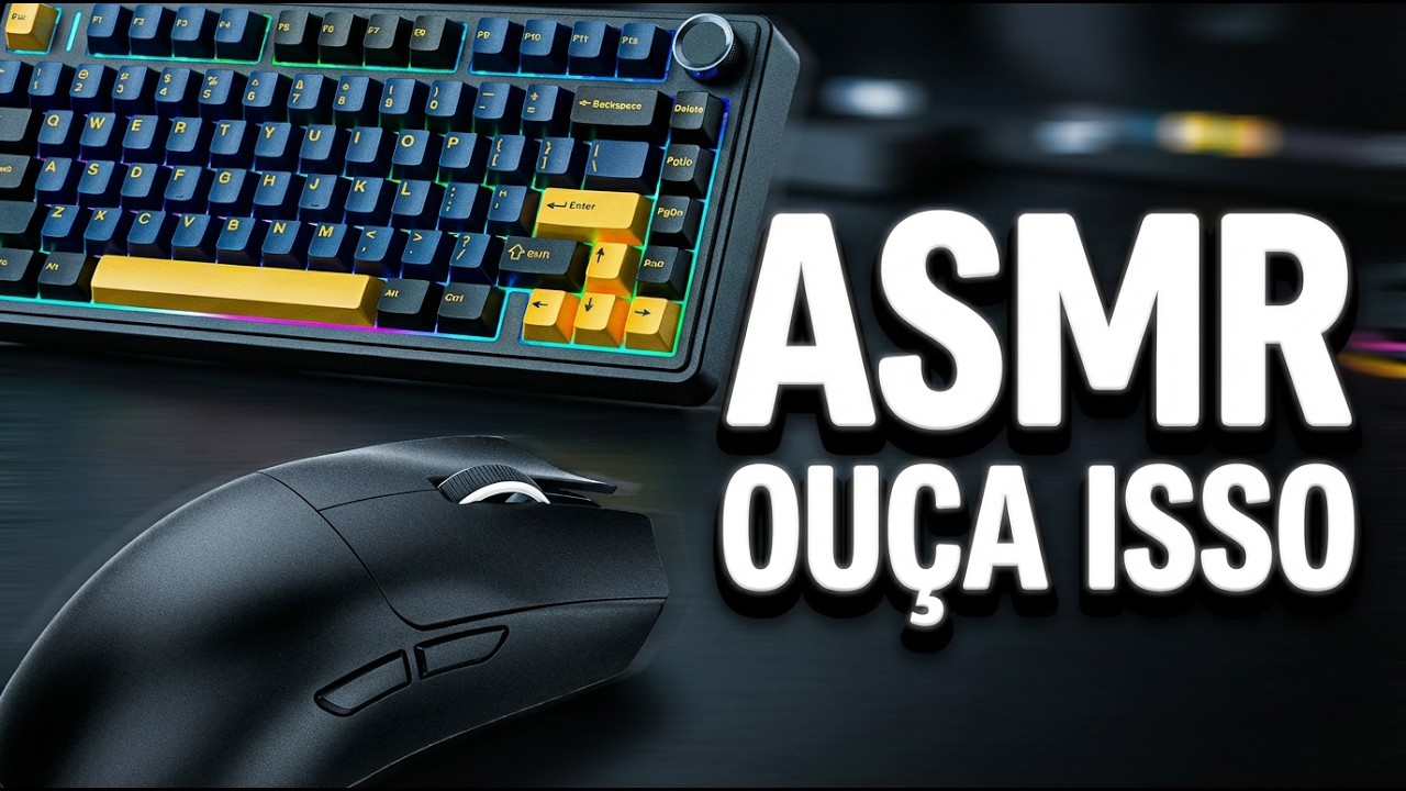 eu DUVIDO você não relaxar escutando esse ASMR de teclado. | attack shark x11 + AULA f75 + rain
