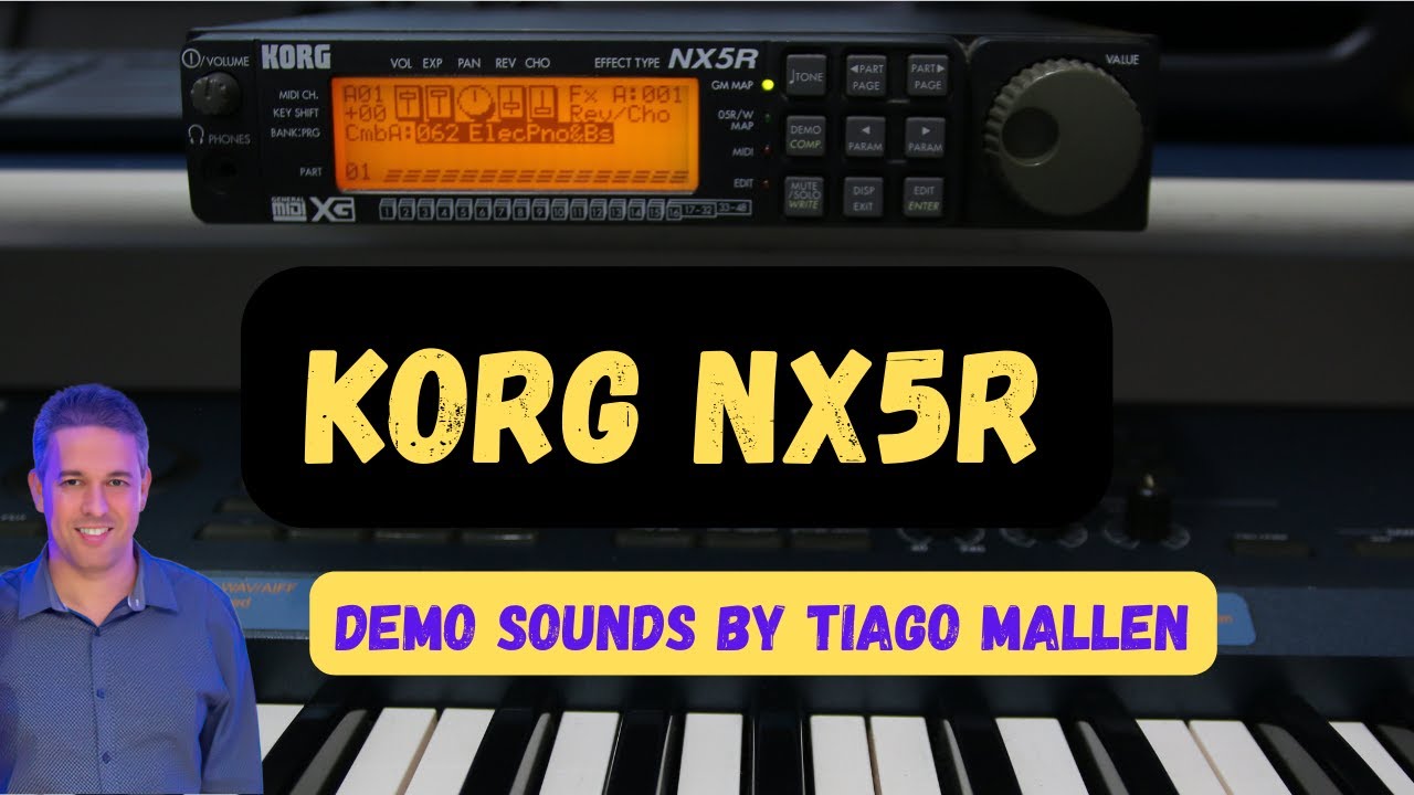 KORG NX5R  - ANO 1999  ( FACTORY SONDS ) DEMONSTRAÇÃO POR TIAGO MALLEN (MODULE SONDS)