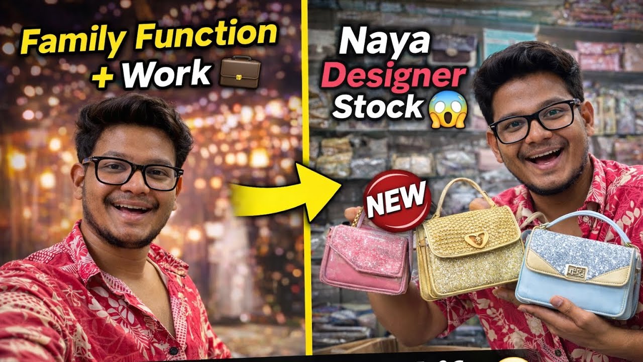 Family Function…and  Business Mode 😎💼 | New Ladies Purse Collection | Shop Vlog India