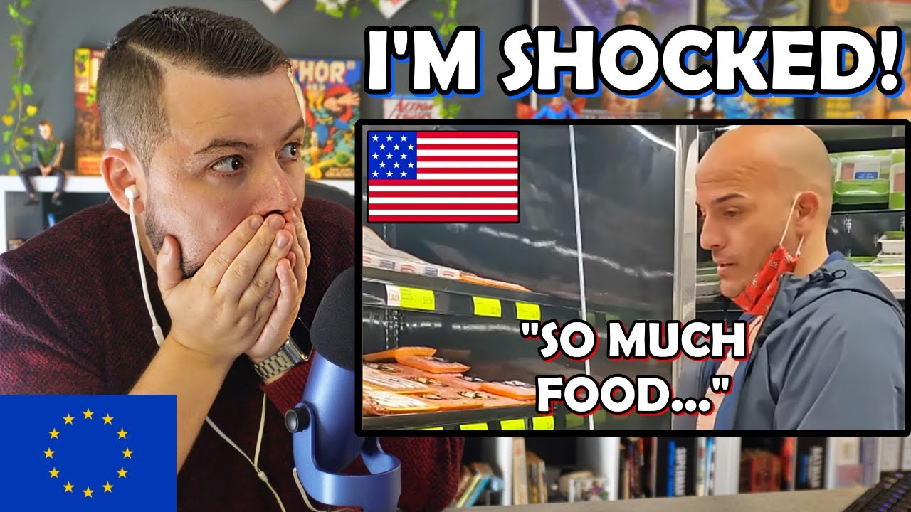 European Reacts to Cuban Goes to American Supermarket for the 1st time - @YoelAndMari