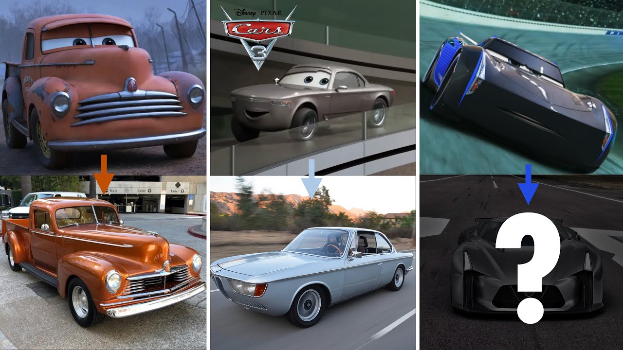 Todos los Coches de CARS 3 en la Vida Real