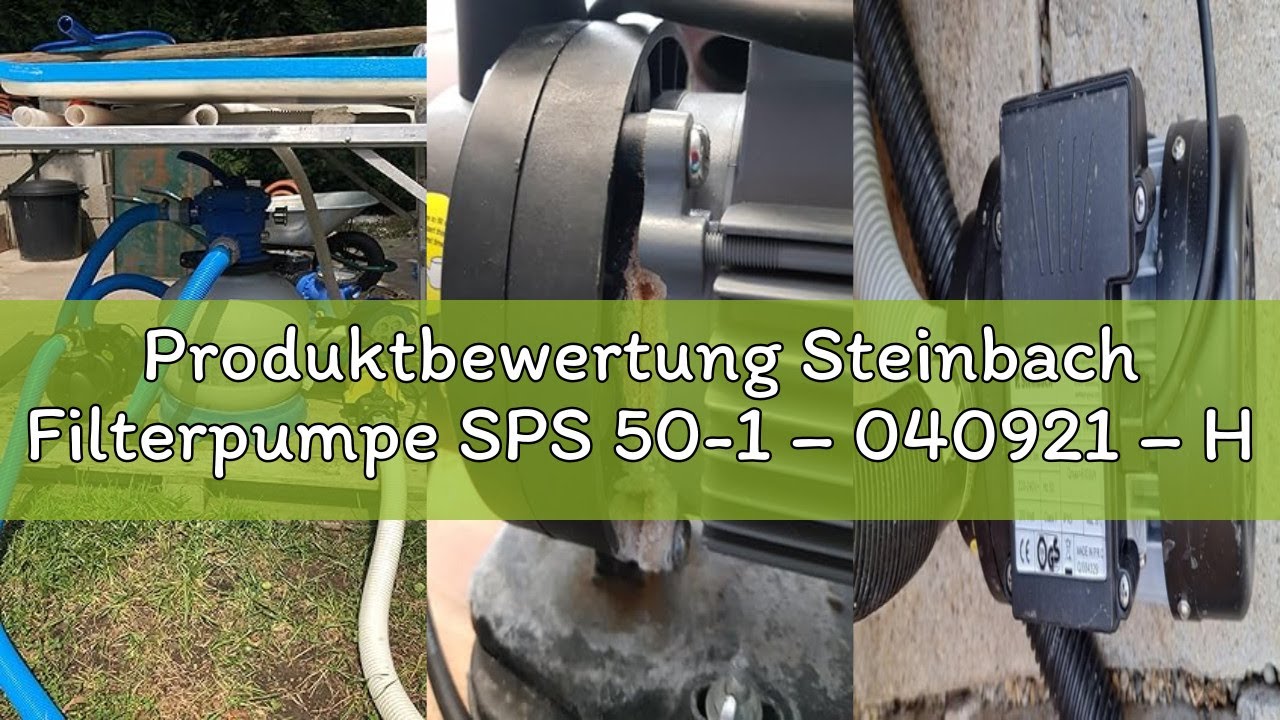 Produktbewertung Steinbach Filterpumpe SPS 50-1 &ndash; 040921 &ndash; Hochwertige Filterpumpe aus Kunststoff f&uuml;