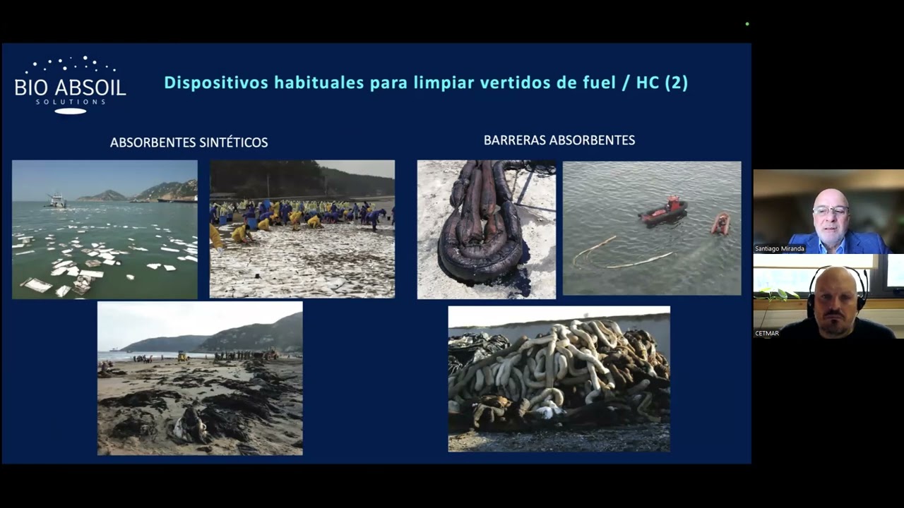 Píldora informativa PROTECMA: Soluciones para la limpieza de derrames y vertidos en tierra y mar