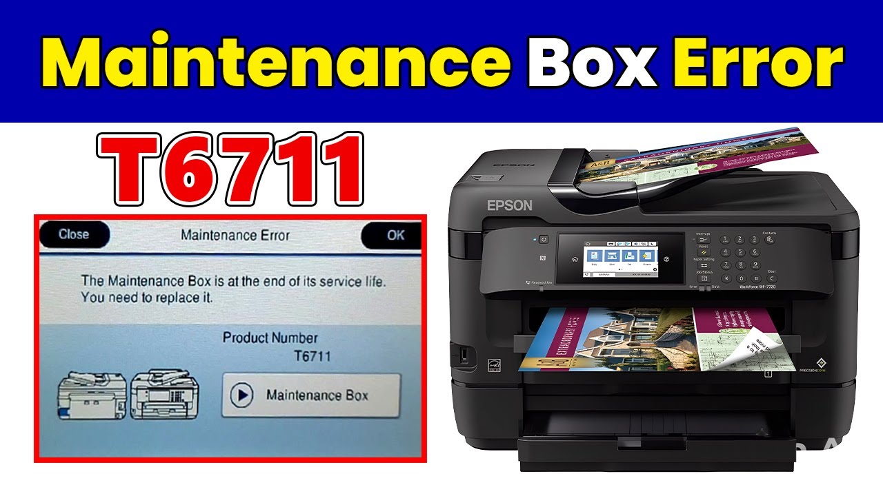 How to Fix Maintenance Box Not Recognized on Epson WF-7720 / WF-7710 / WF-7715