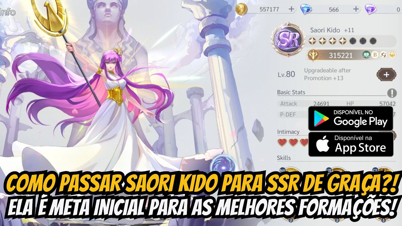 ⭐COMO PASSAR SAORI KIDO DE SR PARA SSR E O PORQUE ELA VAI SER META GLOBAL EM SAINT SEIYA EX!!!⭐