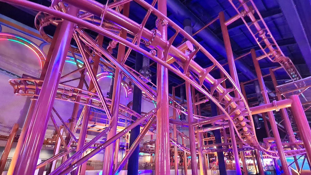 Super Glider Roller Coaster - 2022 Genting Highlands Skytropolis Indoor Theme Park New Ride