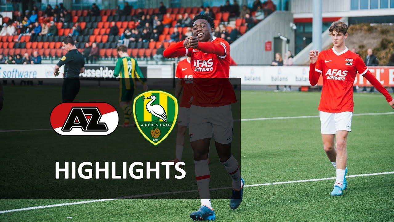Highlights AZ - ADO Den Haag | Onder 18 | Eredivisie