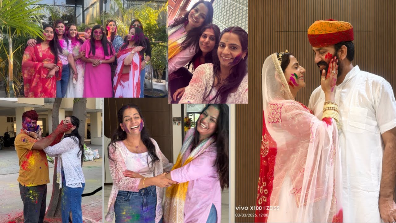 Holi Vlog // Aaj Mene Banayi Hukum Ke Sath Reel // Dosto Ke Sath Holi // Important Meeting 