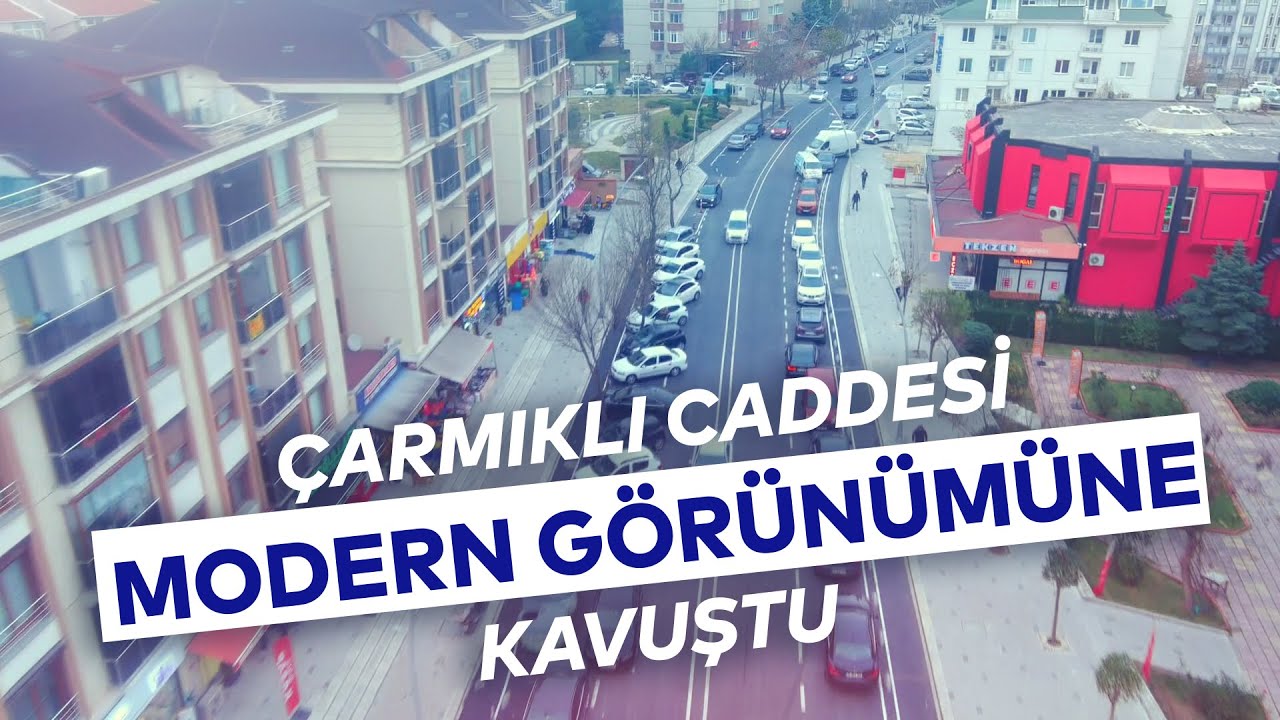 BÜYÜKÇEKMECE ÇARMIKLI CADDESİ YENİLENDİ