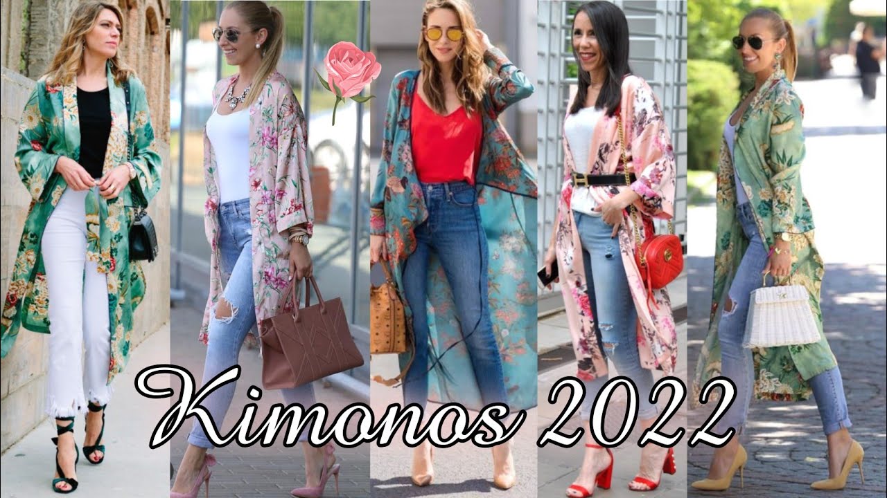 OUTFITS CON KIMONOS QUE ELEVAN TU ESTILO MODA 2022 MUJER COMO USAR KIMONOS PARA LUCIR ESPECTACULAR
