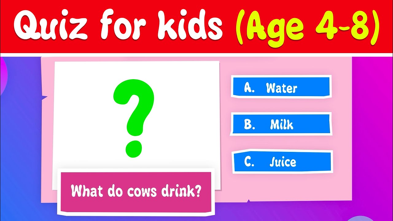 Kids Quiz | Fun Kids Quiz: Animals, Colors & Numbers 🧠✨