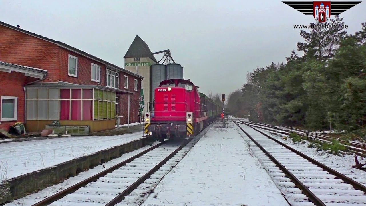 hvle 295 950 auf der winterlichen OHE-Gebirgsbahn