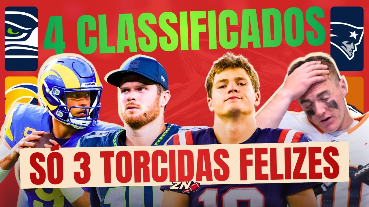 SOBRARAM SÓ 4! Veja COMO Seahawks, Rams, Patriots e Broncos venceram no Divisional! [S3E129]