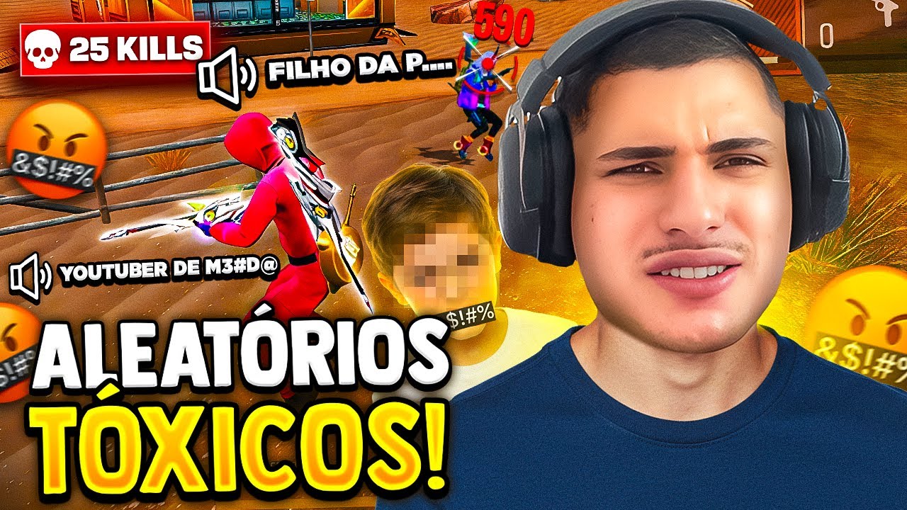 CALEI A BOCA DESSES ALEATÓRIOS QUE ME XINGARAM!! FREE FIRE MOBILE! JACKsx FF