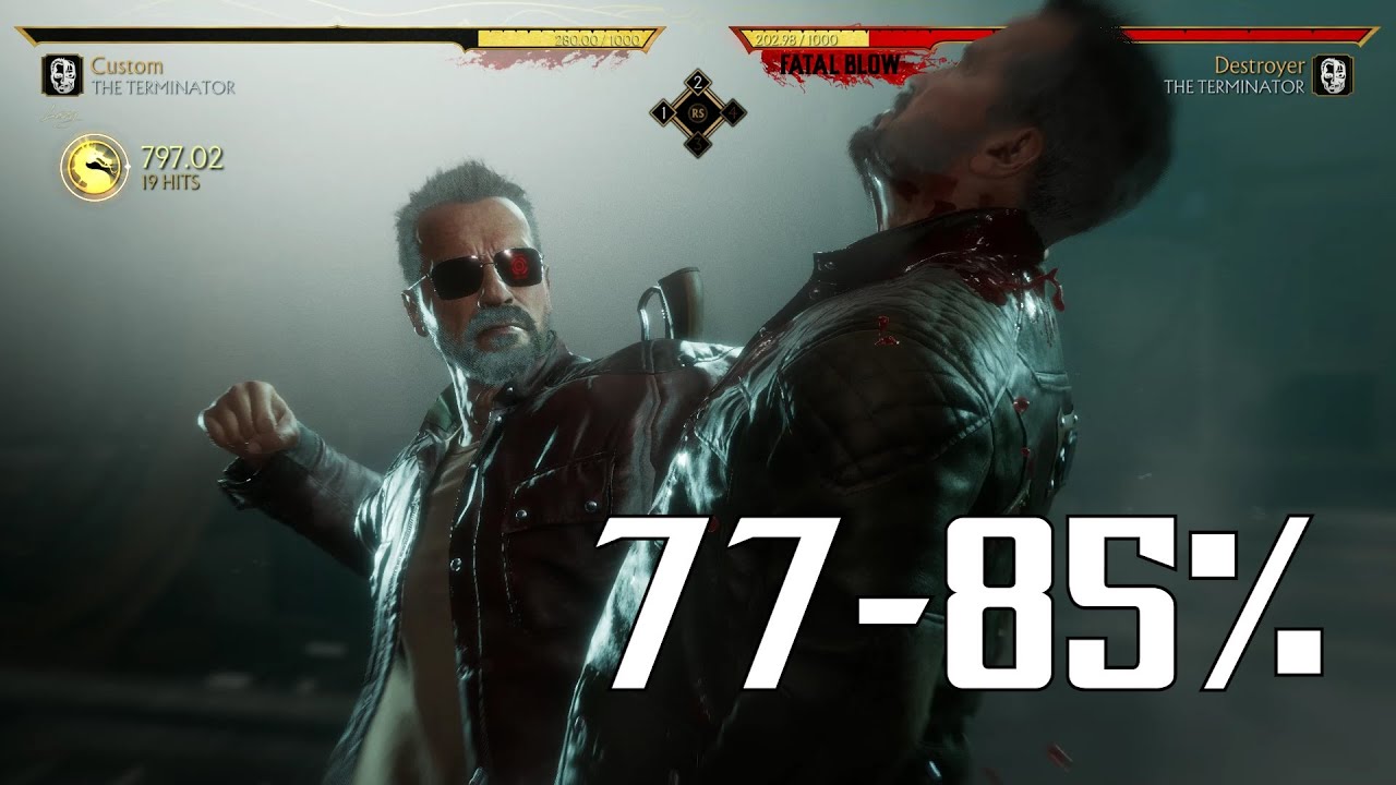 MK11: Terminator (Custom) Combos 770.00 - 853.80 Damage