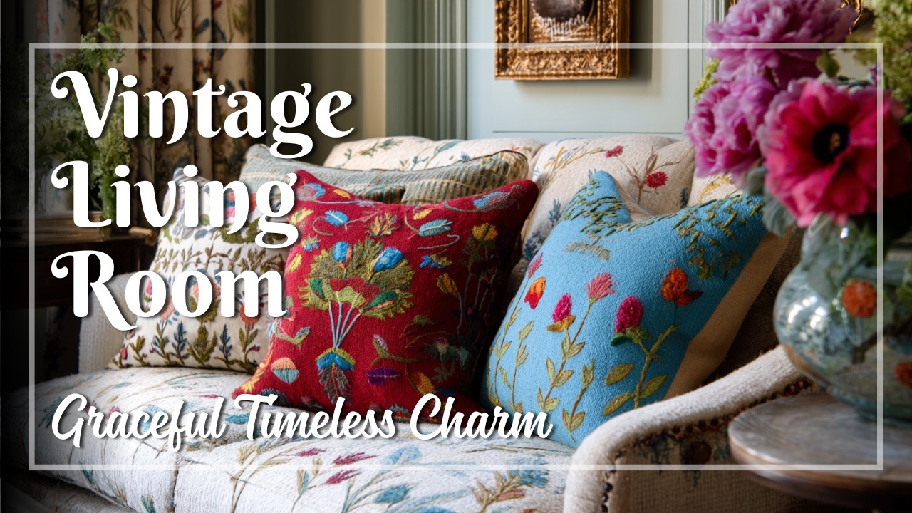 Vintage Living Room Makeover Ideas That Blend Antique Character with Graceful Charm