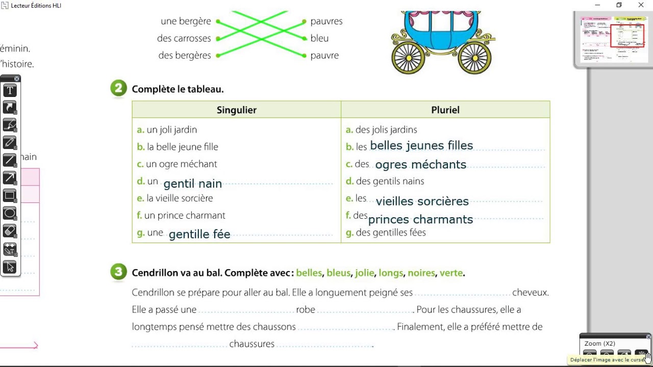 CE1 Grammaire U10 Correction