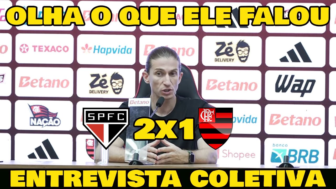 COLETIVA DE FILIPE LUÍS PÓS-JOGO - SÃO PAULO 2x1 FLAMENGO
