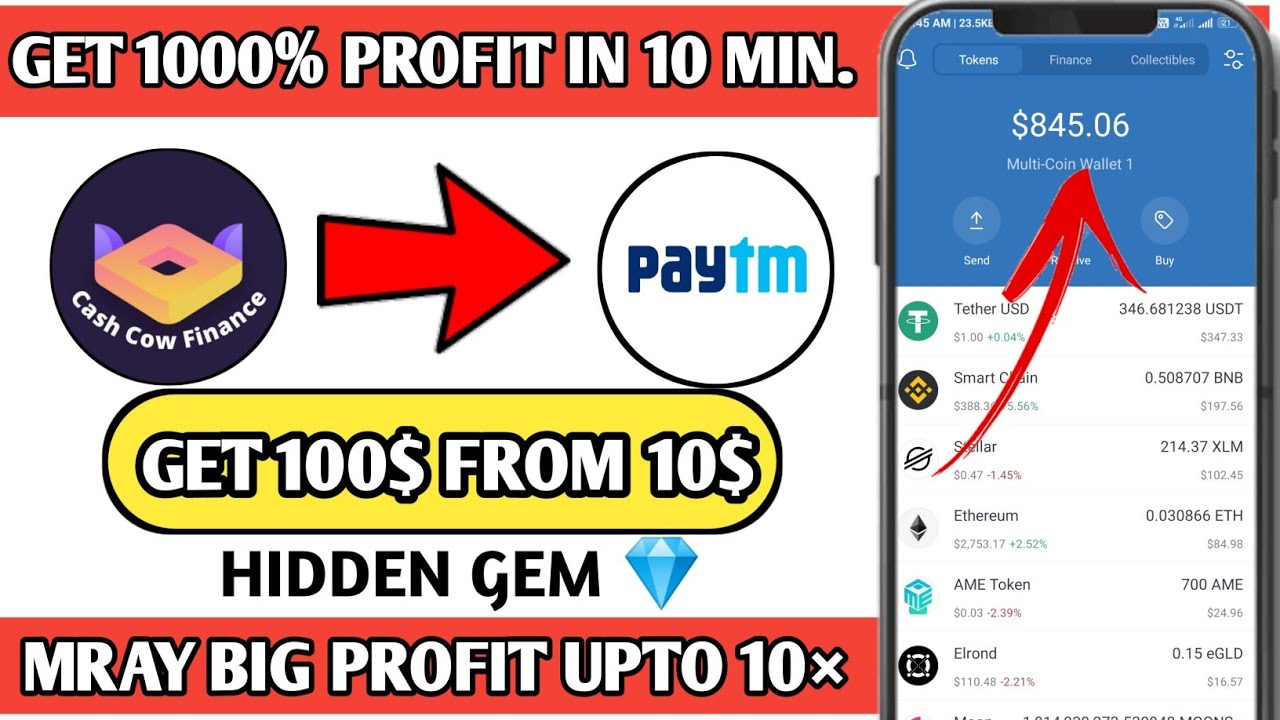 Get 100$ profit from just 10$ !! 😱 Cash cow & Mantaray swap biggest project for hidden gem ||