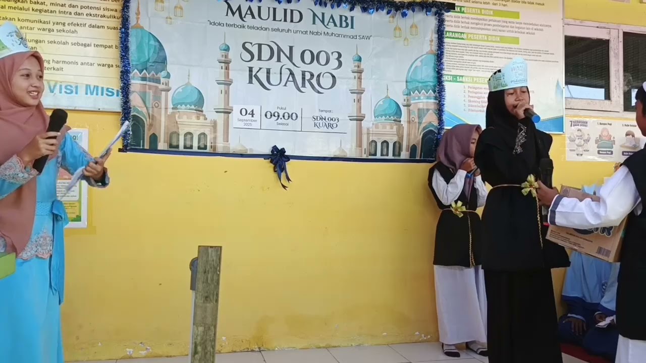 Drama singkat Hikmah Maulid Nabi Muhammad SAW oleh kelas 6 B