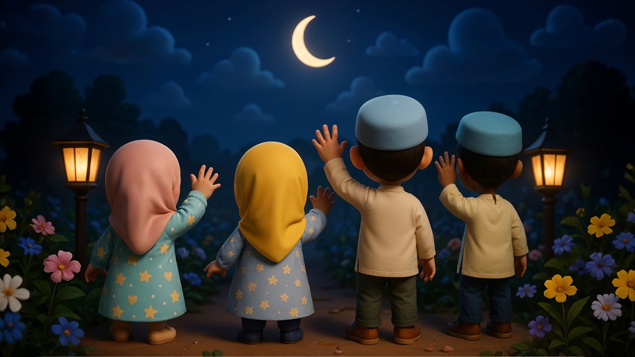 Celebrate Eid with 3D Animation! O Mon Romjaner Oi Rojar Sheshe | Kids Song