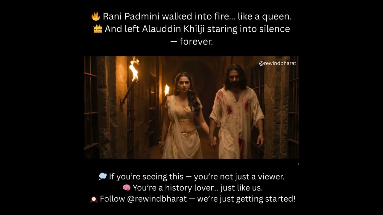 👑 RANI PADMINI&rsquo;s Final Stand | Jauhar Scene Recreated 🔥 | Alauddin Khilji's Silence