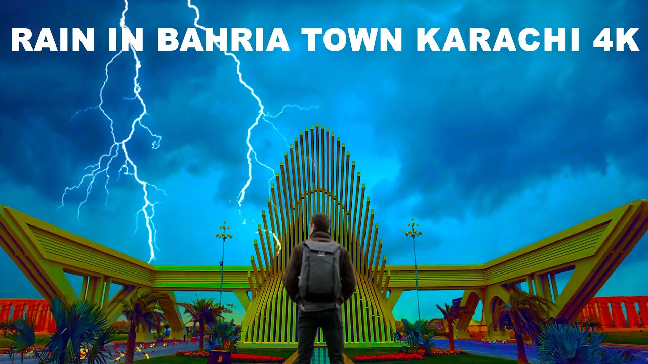 Rain in karachi Bahria Town | Karachi rain