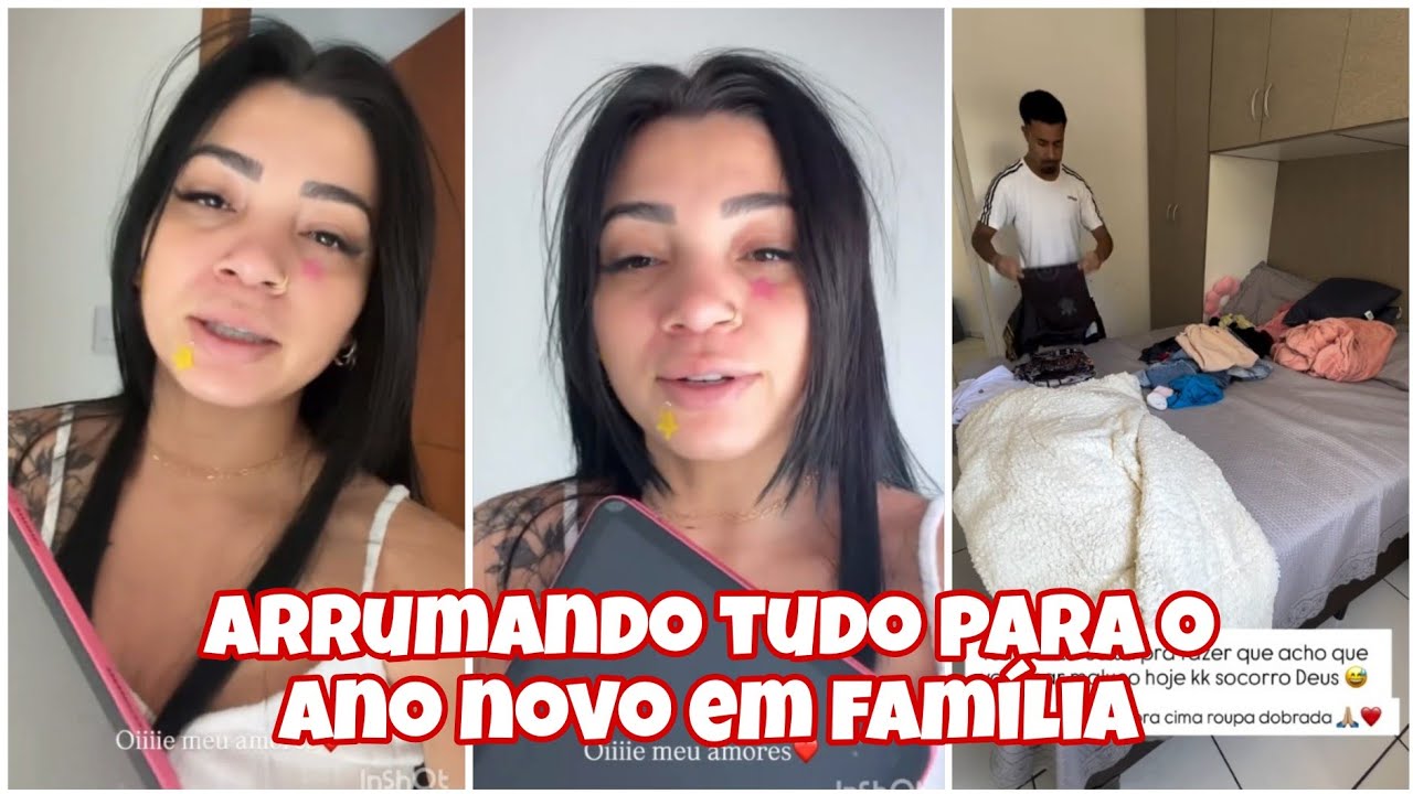 Josiane Vidal mostrou os preparativos para sua festa de fim de ano com a família 