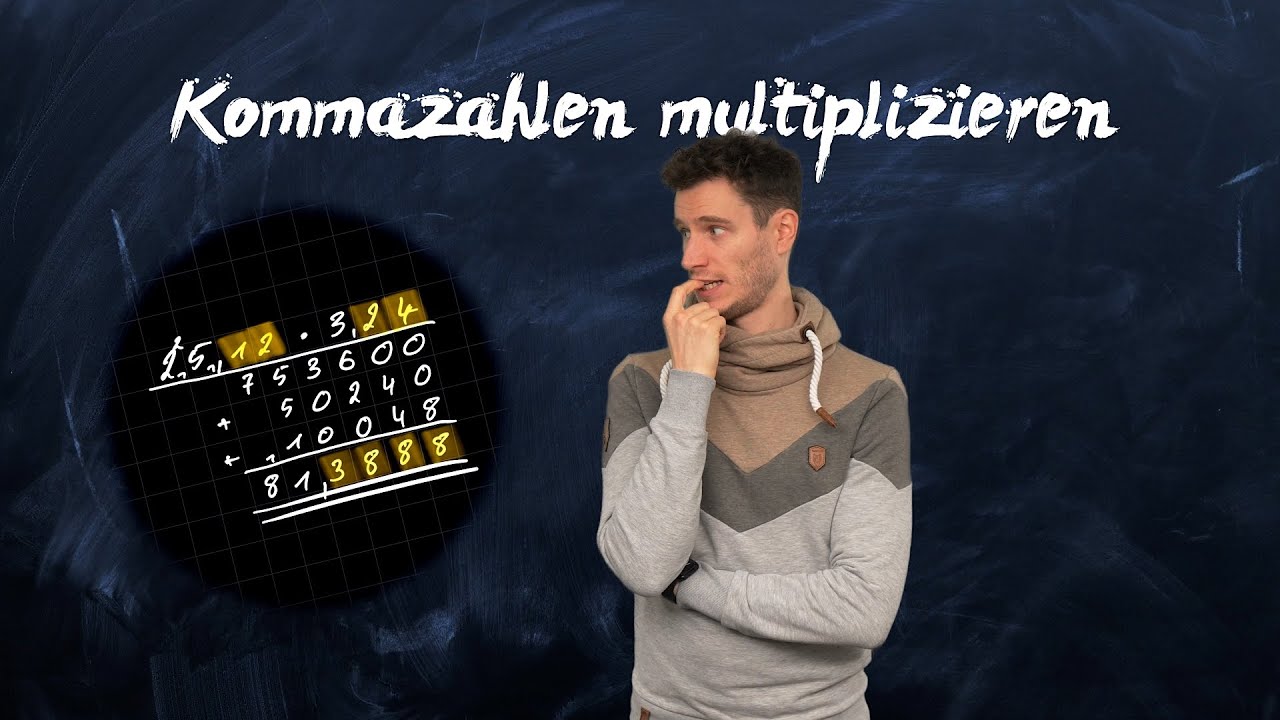 Kommazahlen multiplizieren ⎮ Dezimalzahlen mal rechnen - einfach erklärt