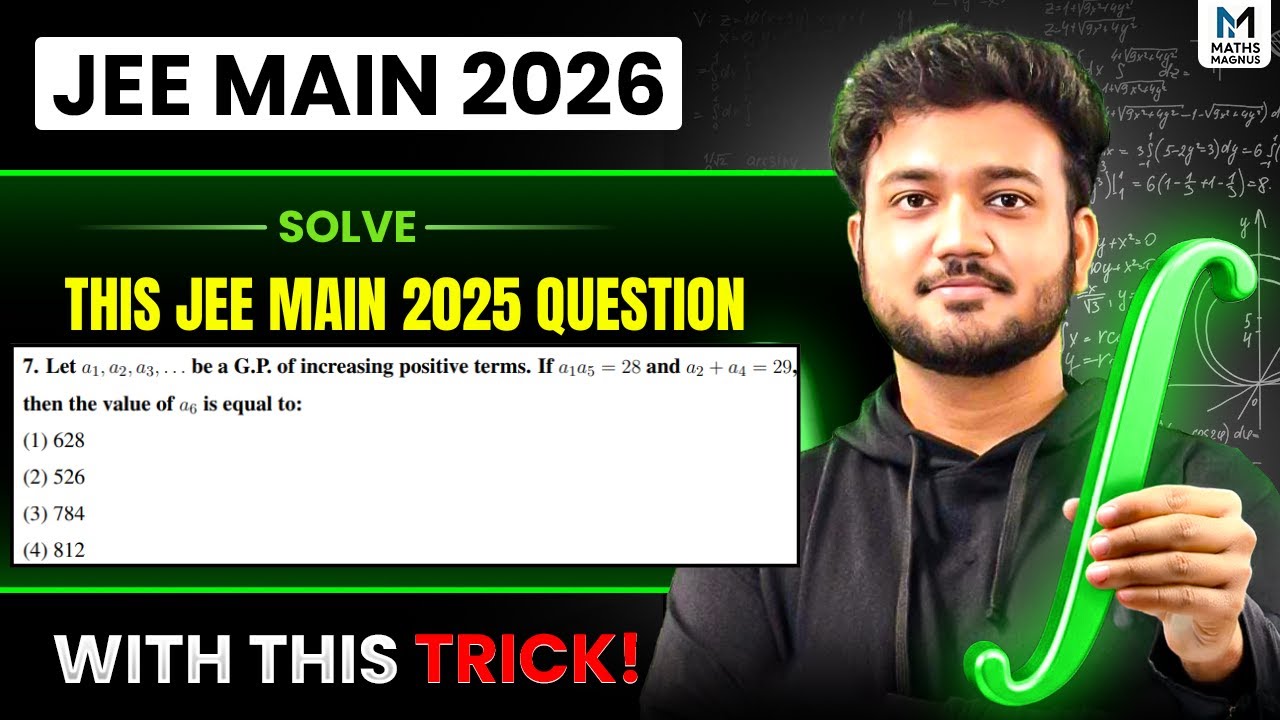 JEE MAIN Sequence & Series PYQ without Formula in seconds 🤯 | Ft. JEE MAIN 2025 Q | Ayush Sir