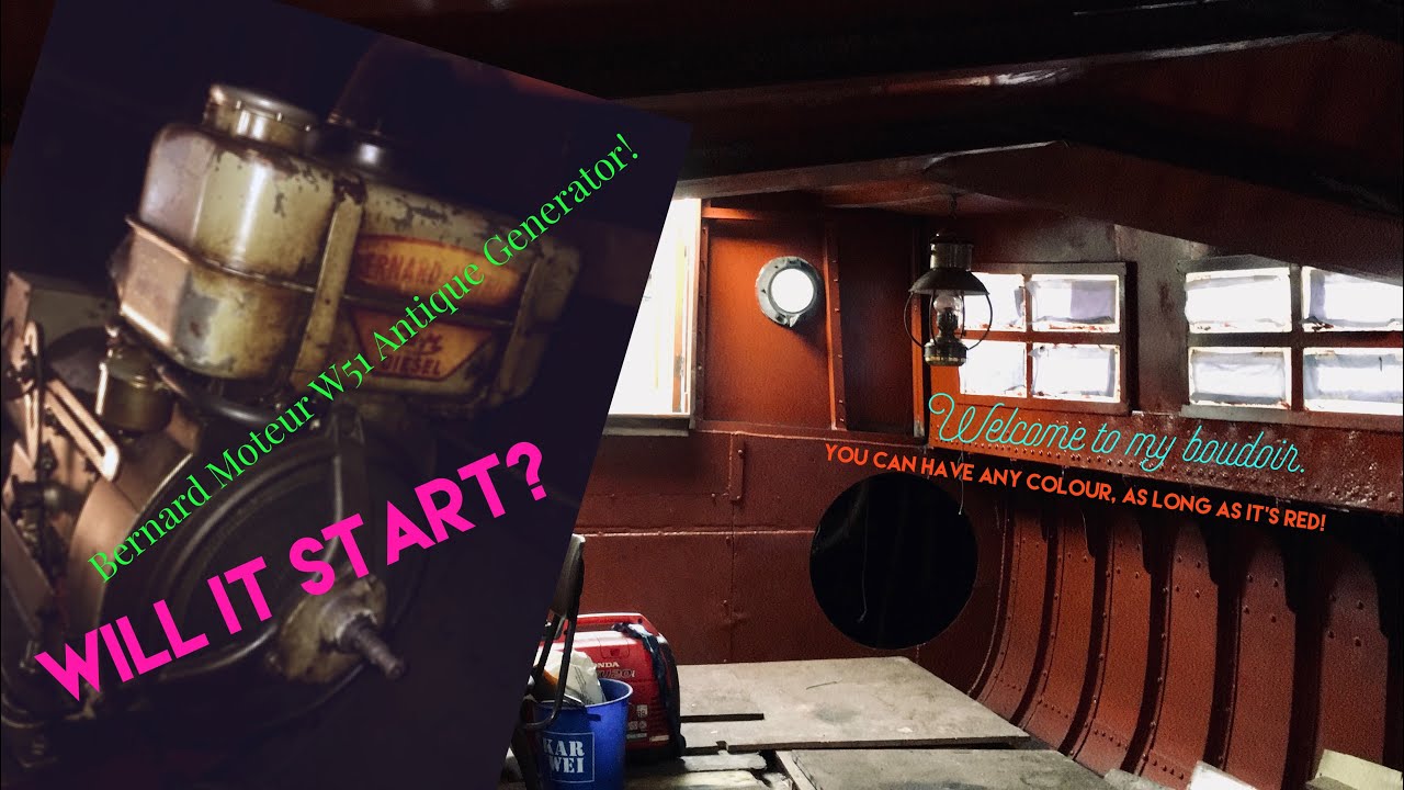 Will my antique diesel generator start? Dutch Barge Linda#35